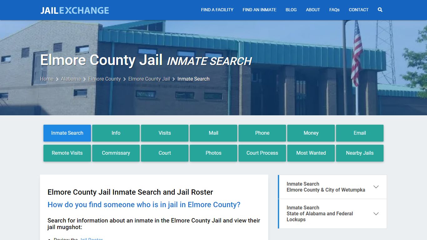Inmate Search: Roster & Mugshots - Elmore County Jail, AL