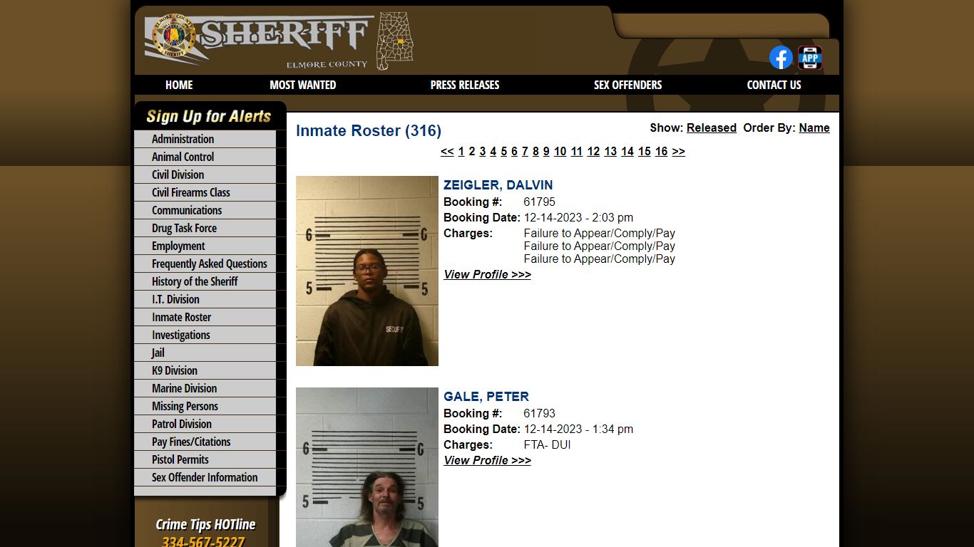 Inmate Roster - Elmore County AL Sheriff's Office